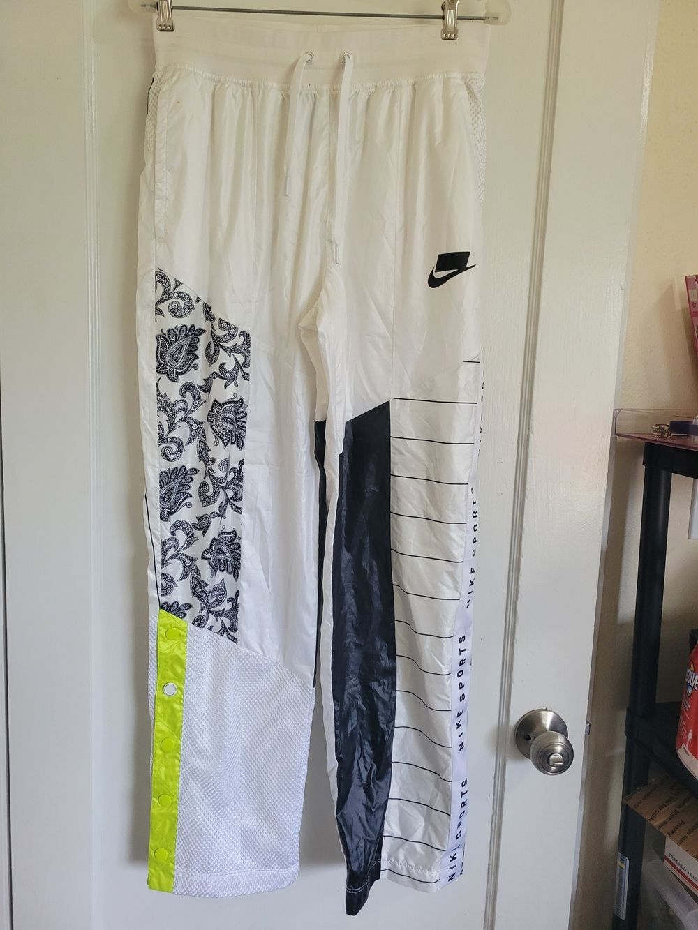 Nike Sportswear Woven Track Pants White Unisex Pants